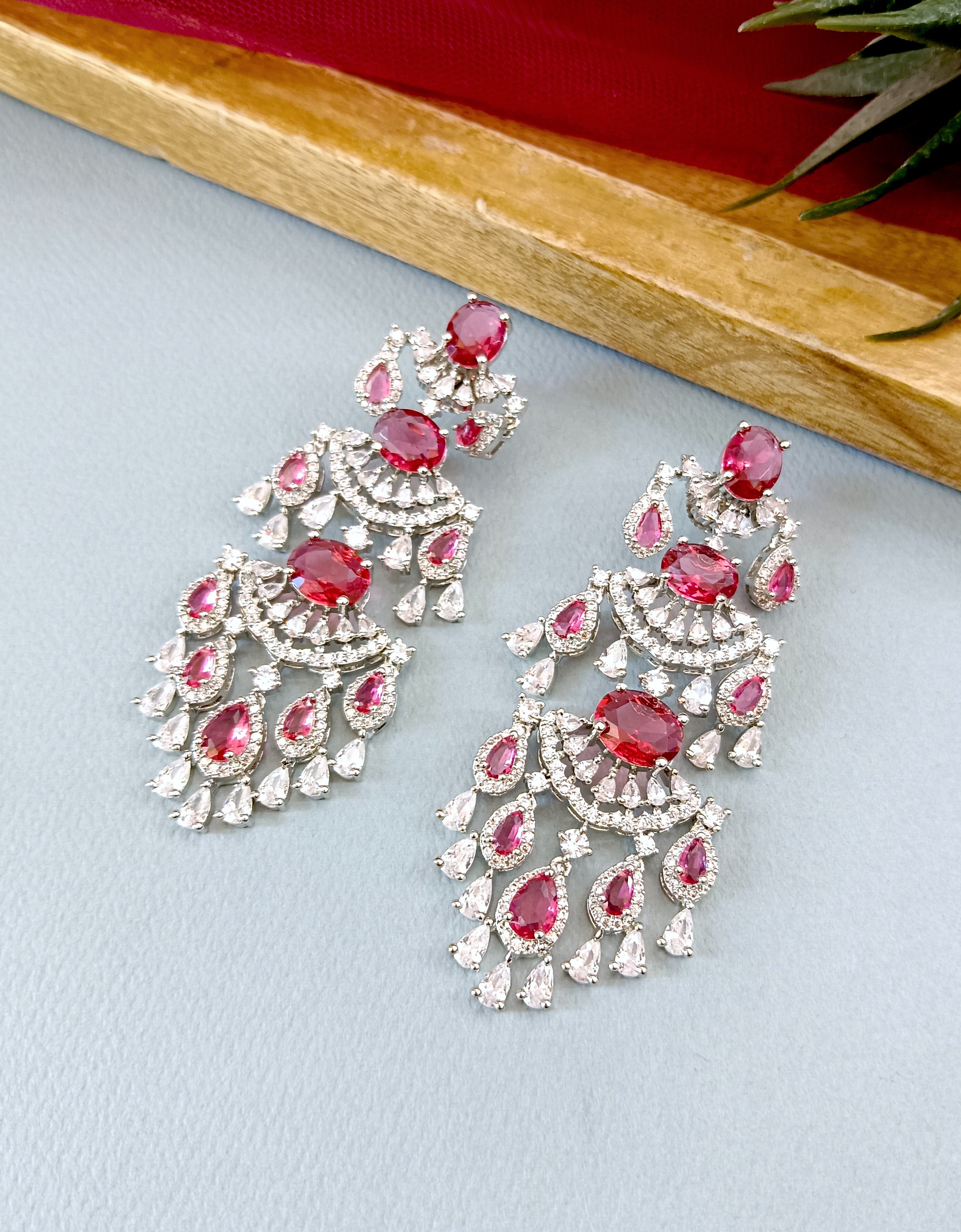 Indie Layered Diamond Designer Earrings