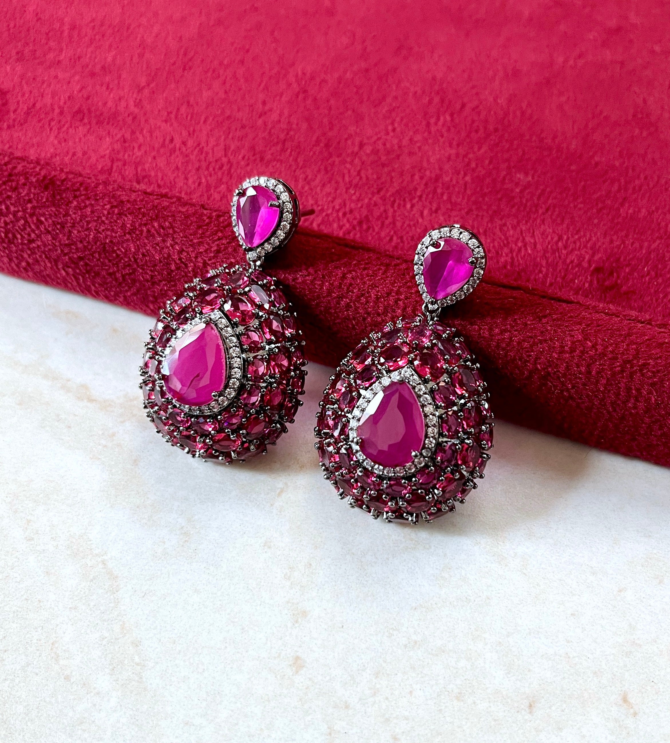 Tara Modern Gemstone Earrings