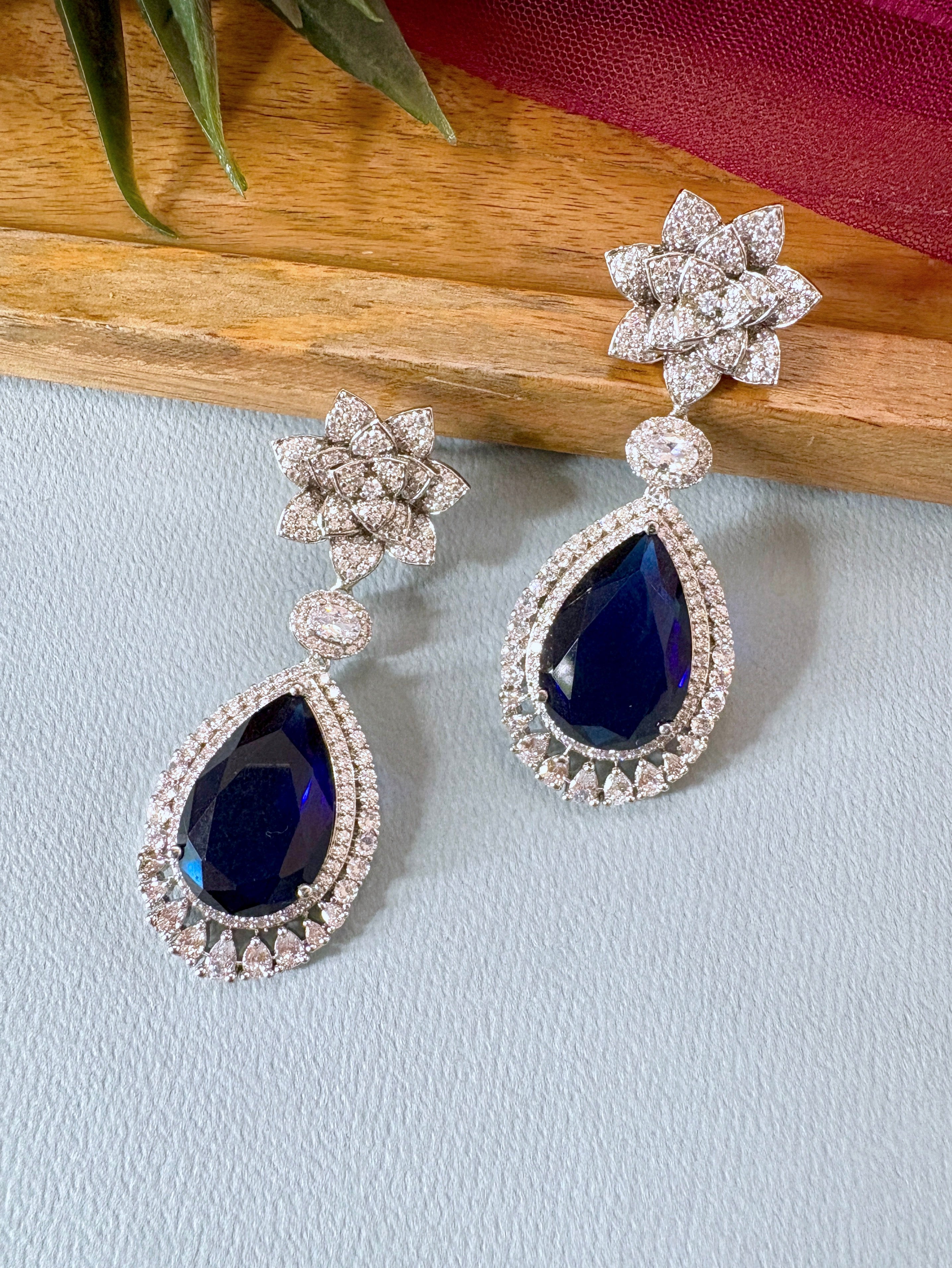 Emily Diamond Statement Earrings