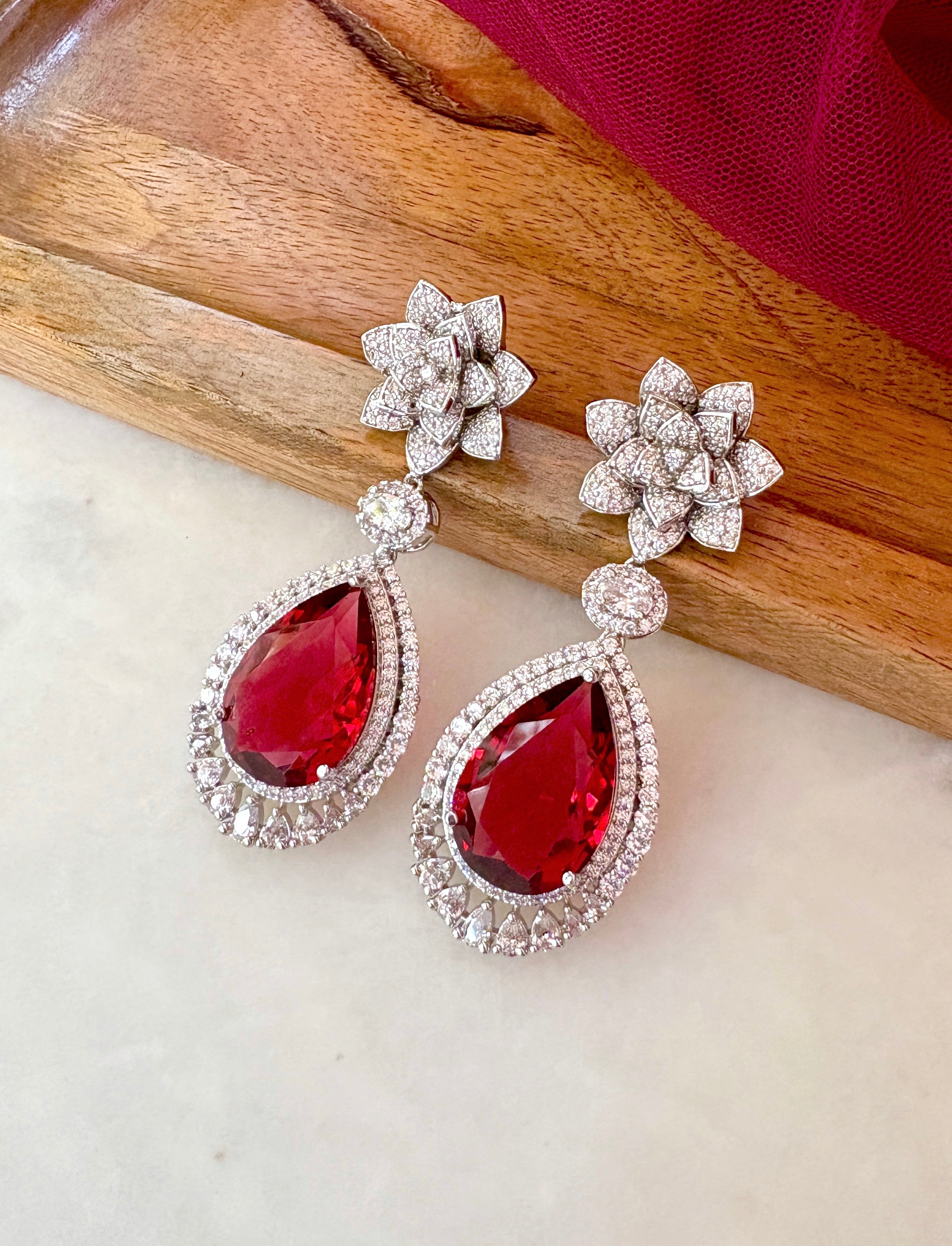 Emily Diamond Statement Earrings