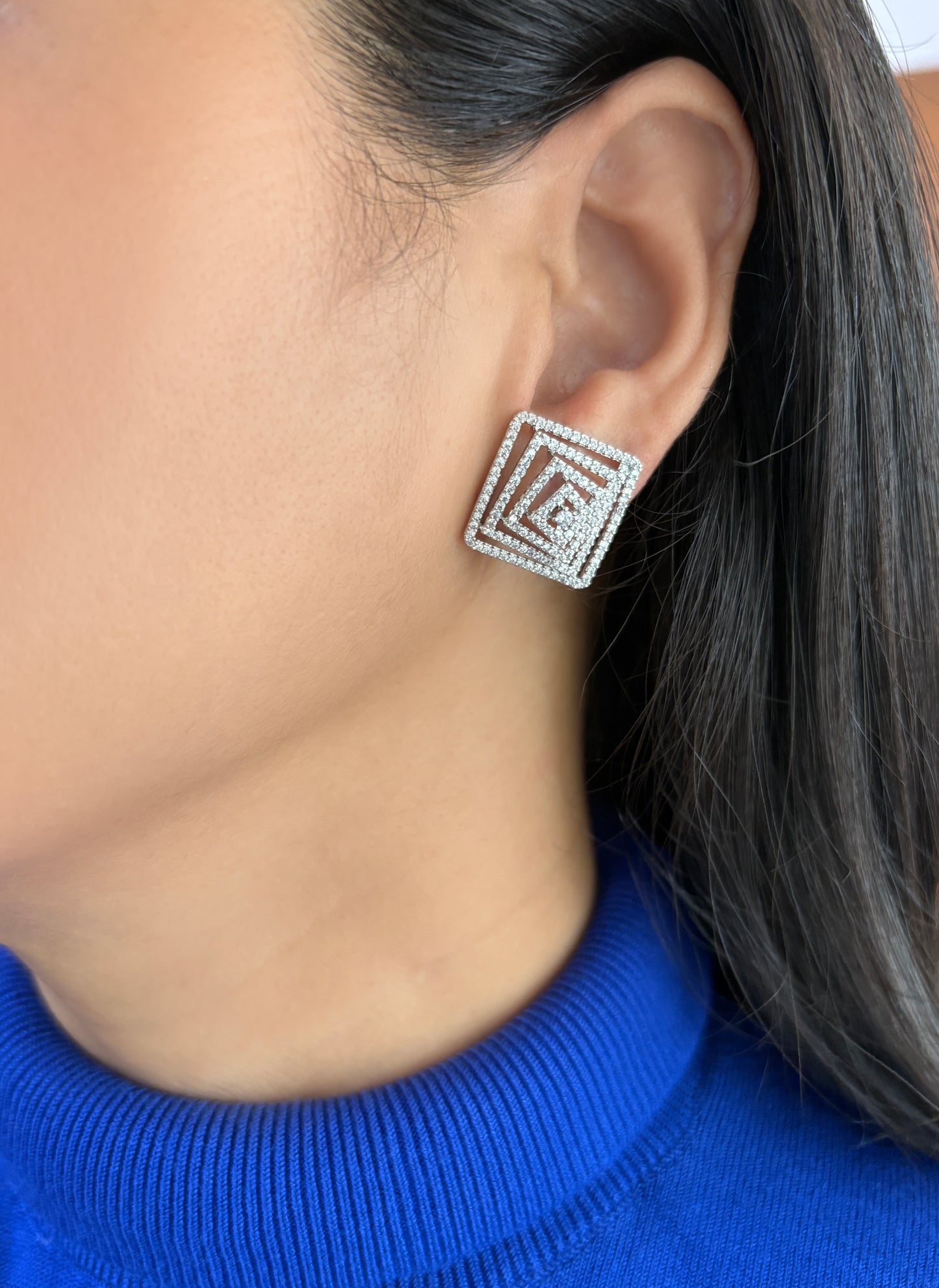 Concentric Diamond Studs