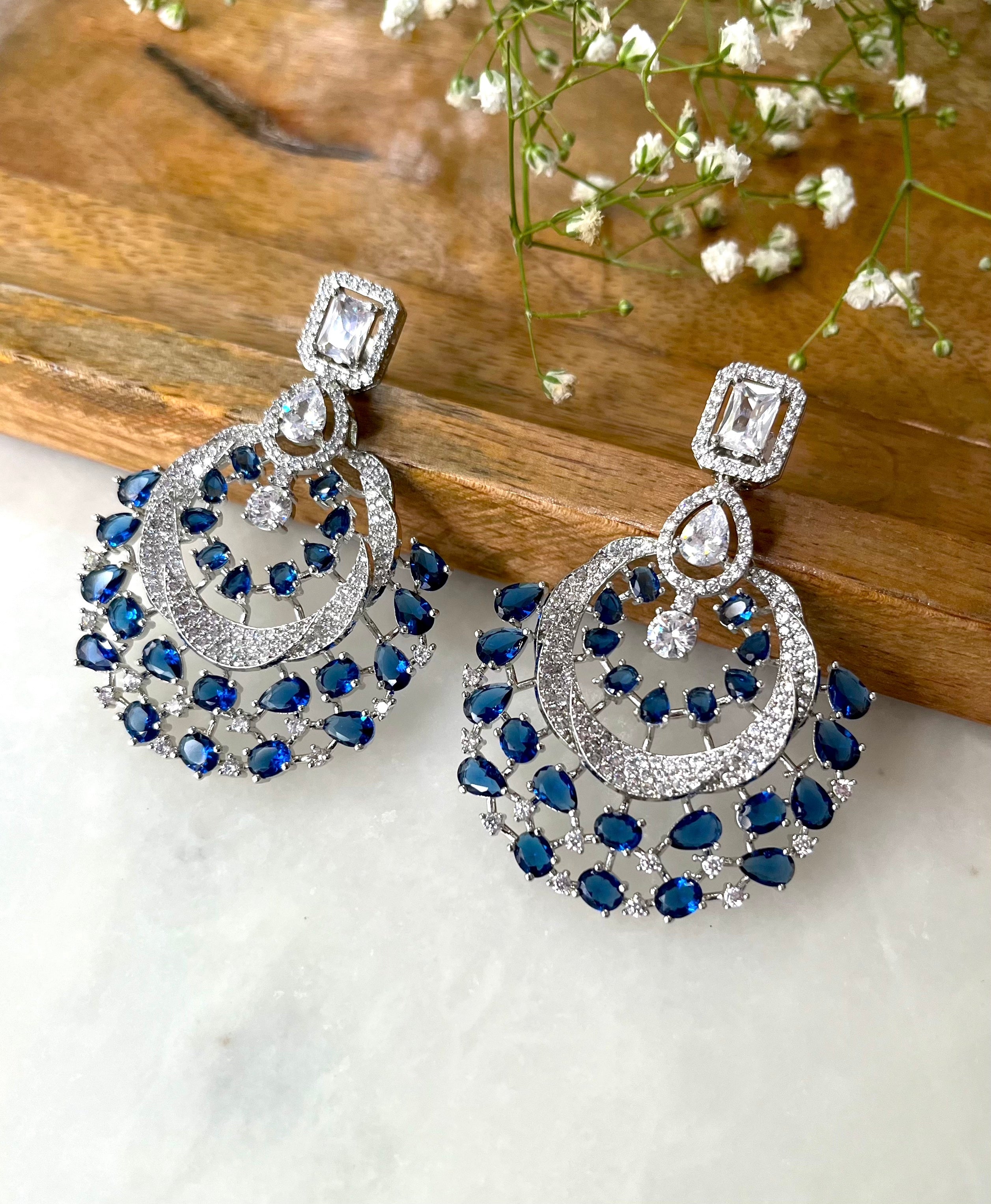 Diya Diamond Designer Earrings