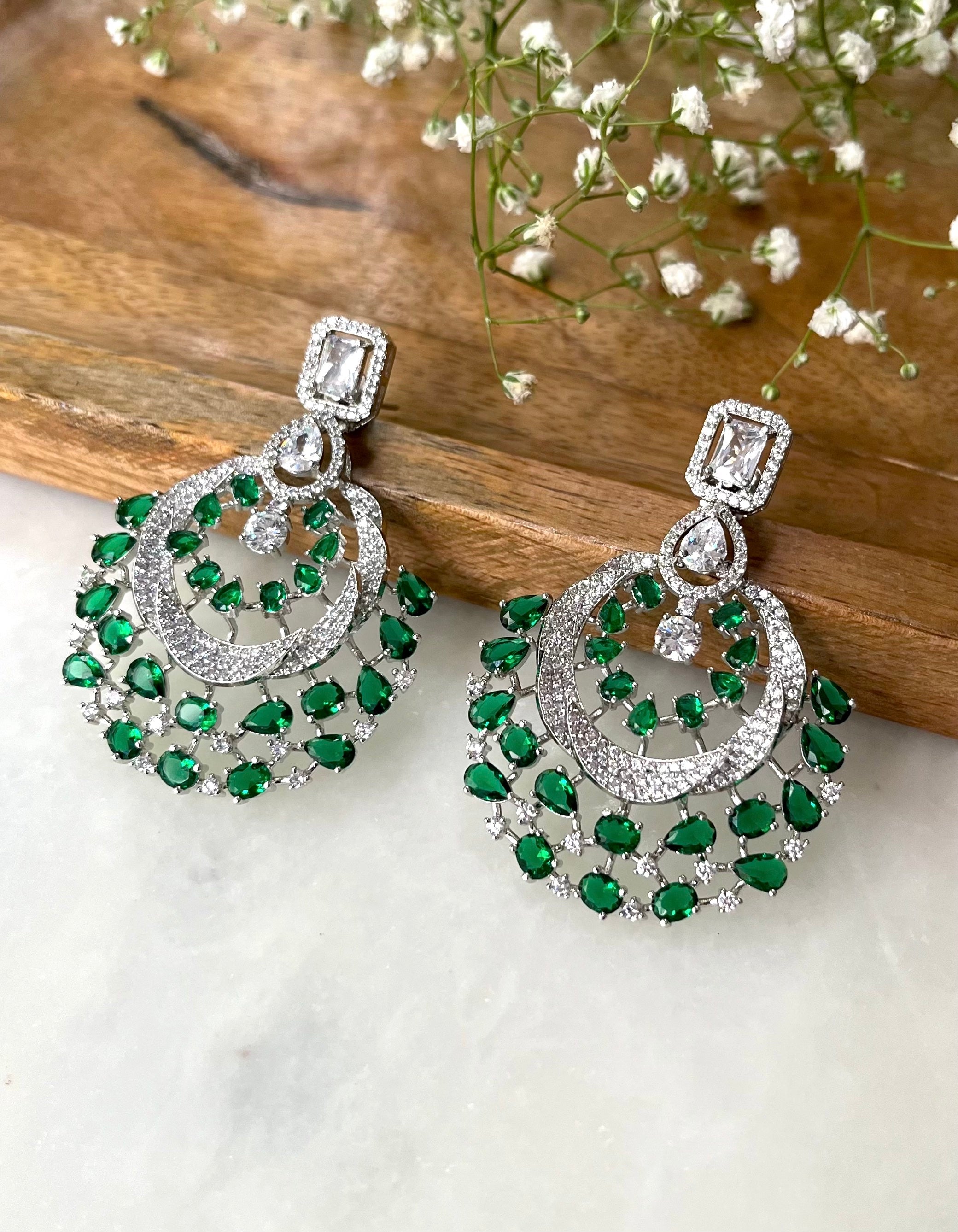 Diya Diamond Designer Earrings