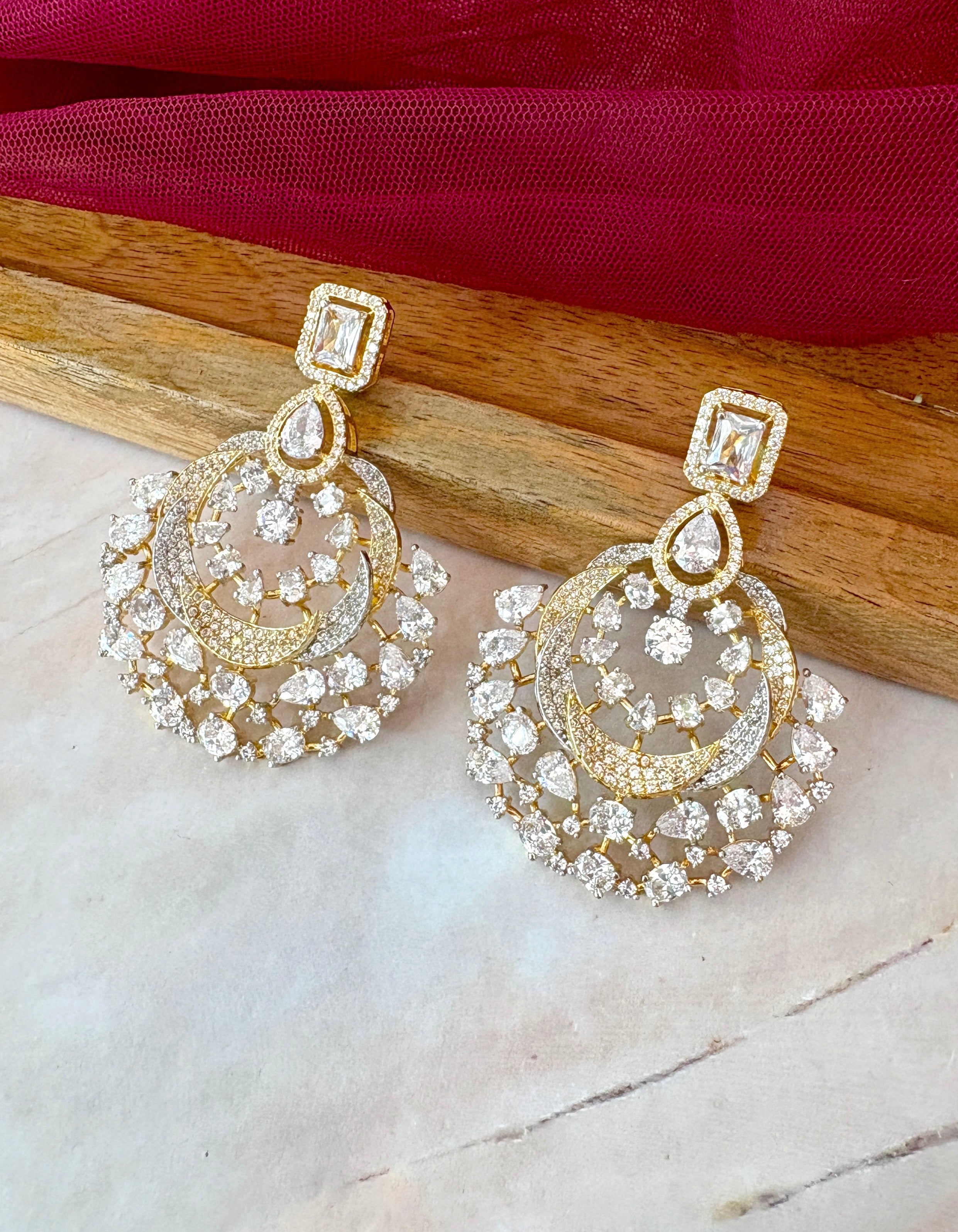 Diya Diamond Designer Earrings