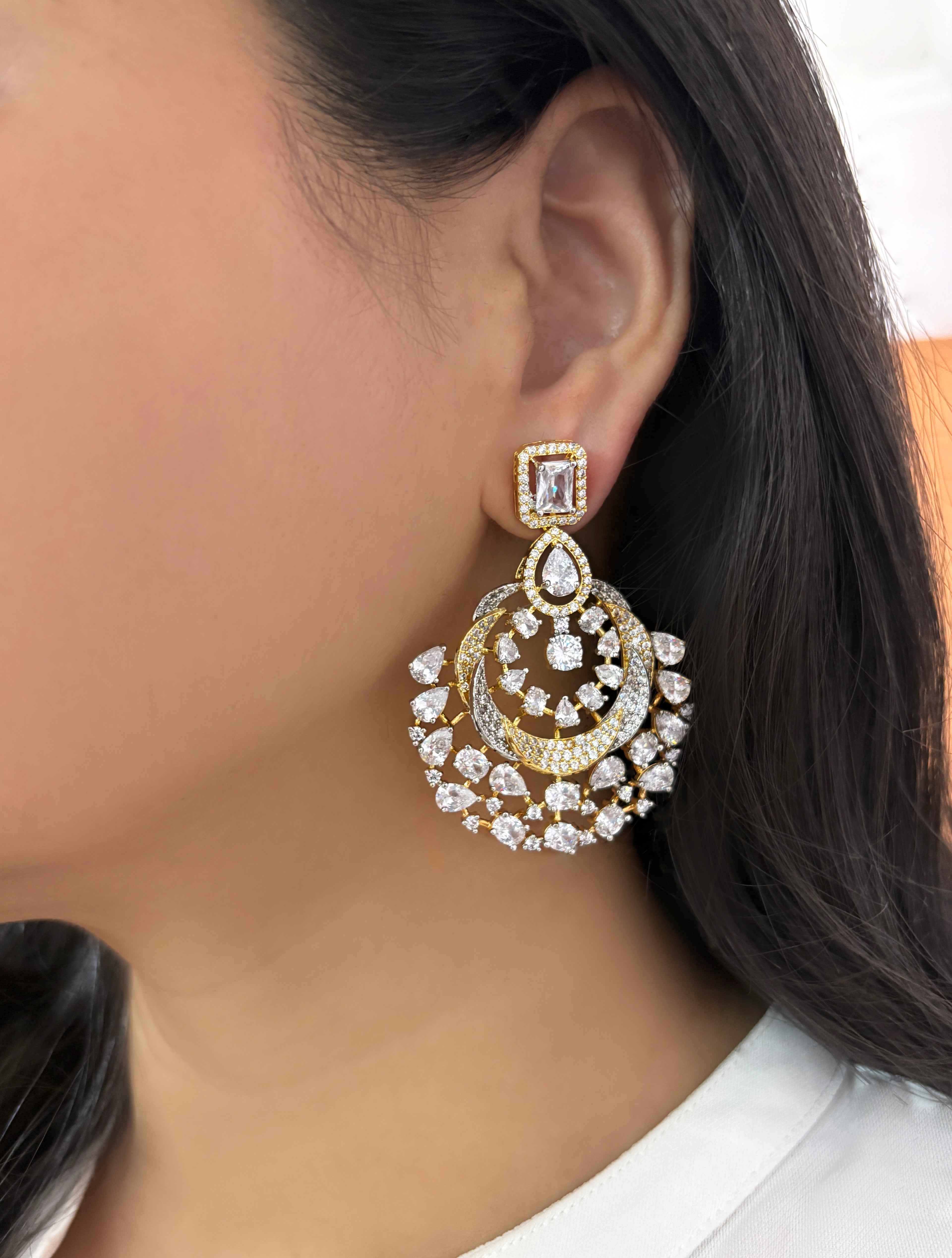 Diya Diamond Designer Earrings