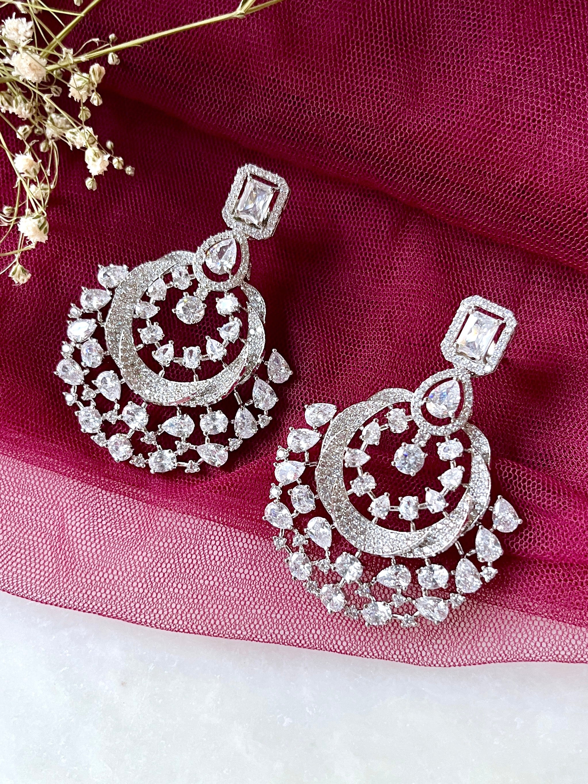Diya Diamond Designer Earrings