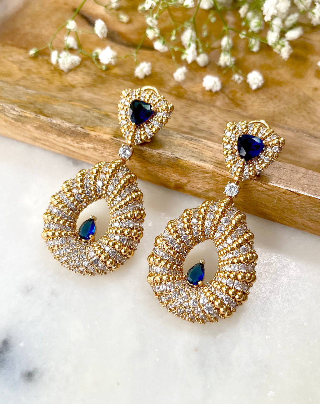 Goldie Contemporary Statement Earrings