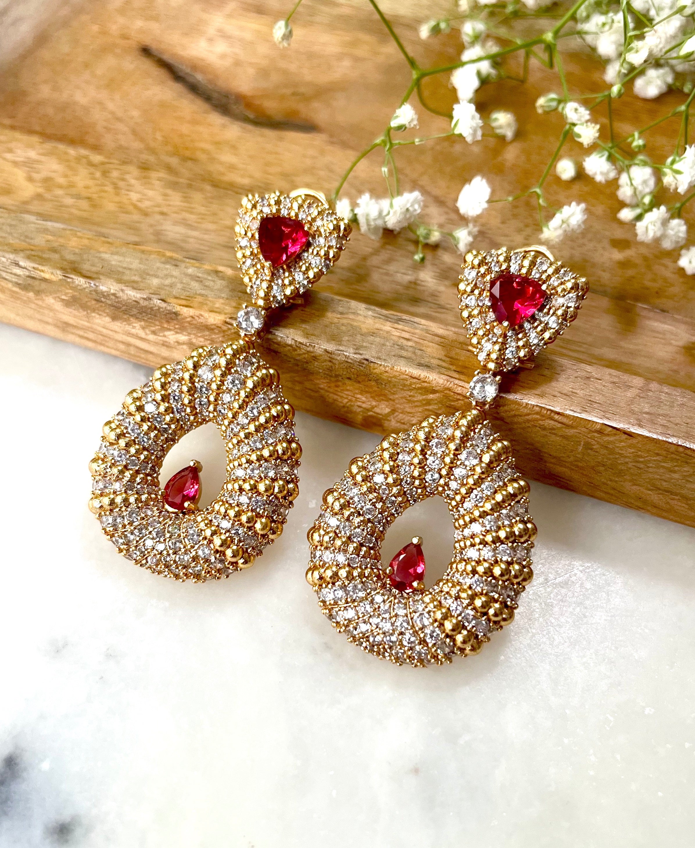 Goldie Contemporary Statement Earrings