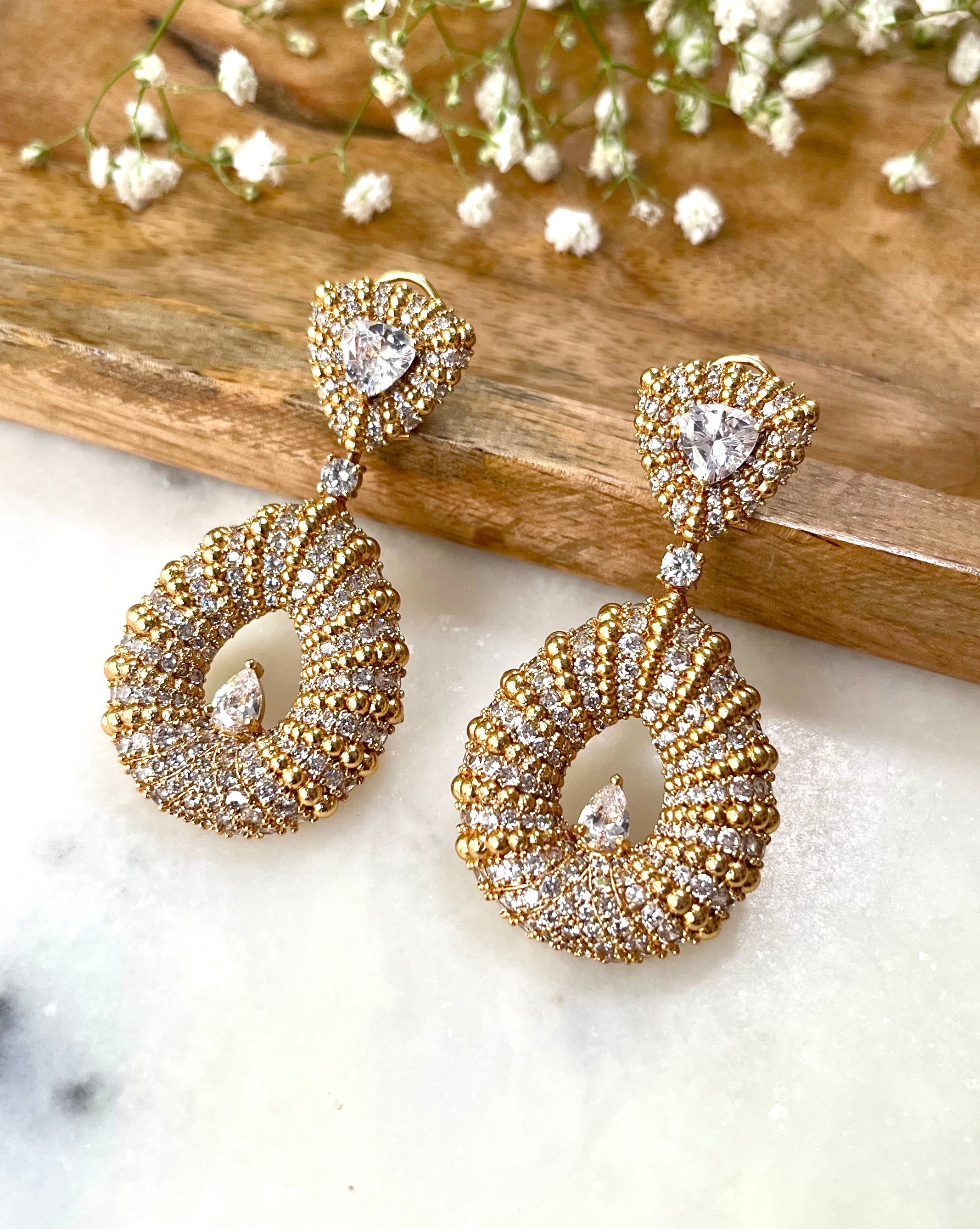 Goldie Contemporary Statement Earrings