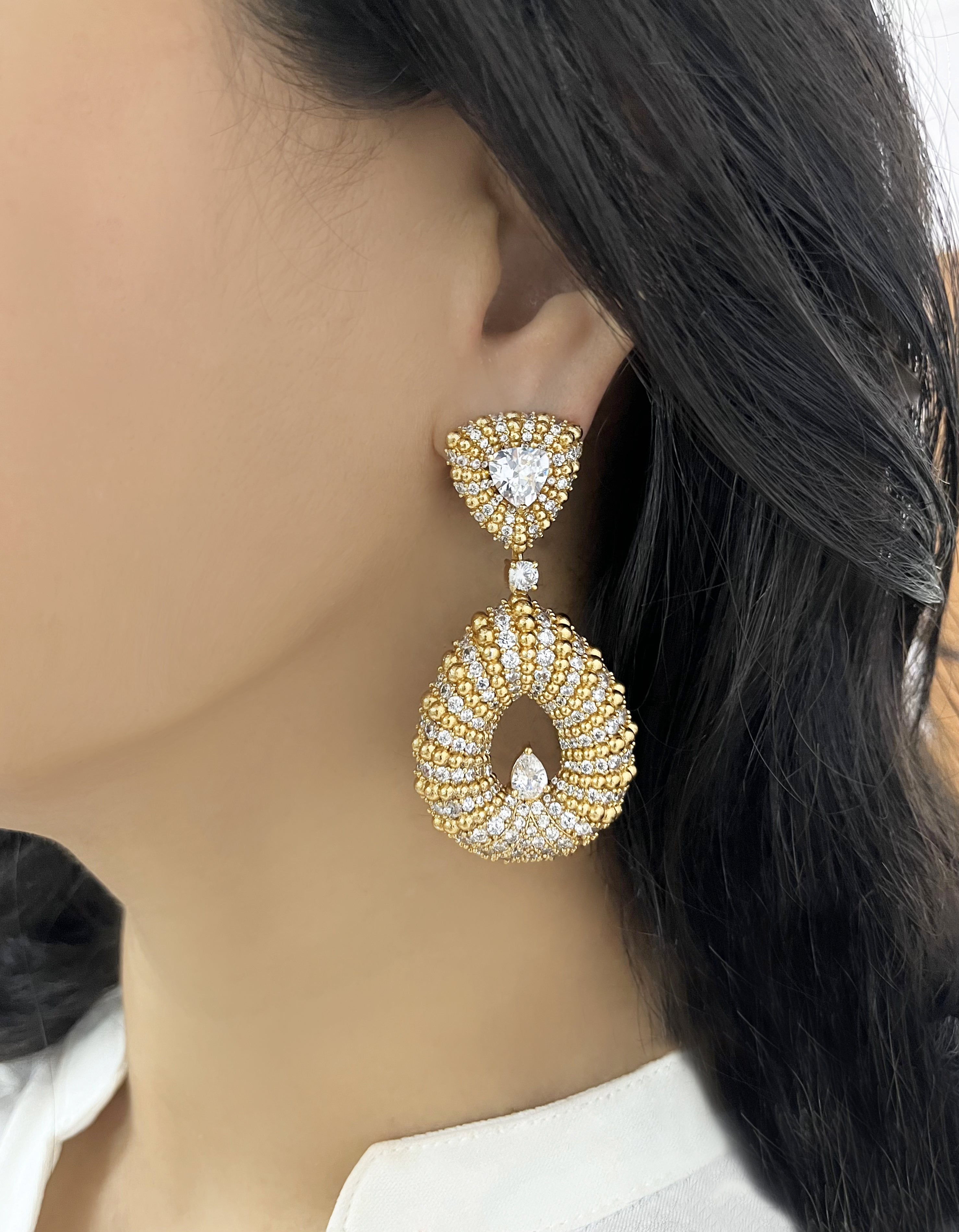 Goldie Contemporary Statement Earrings