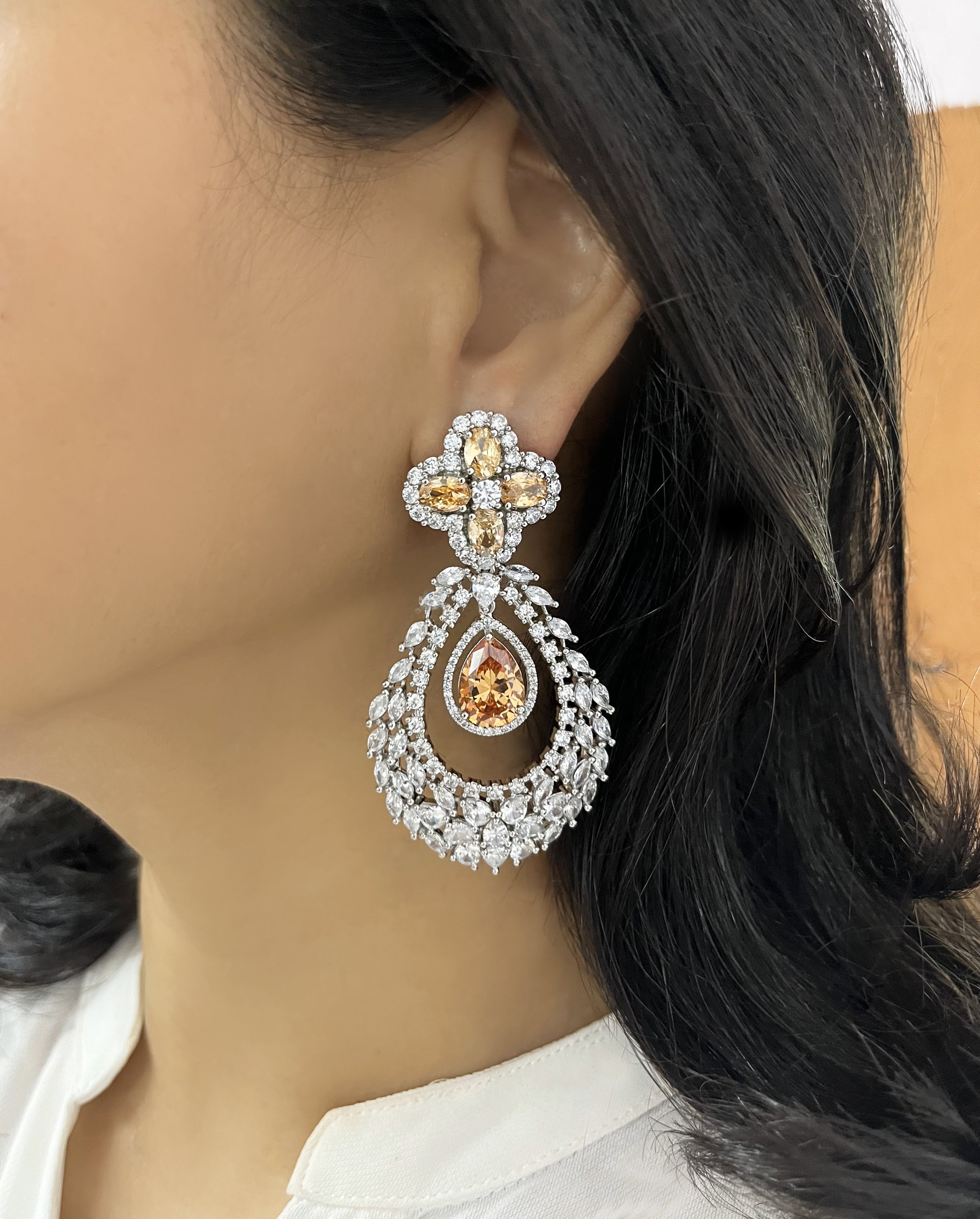 Sonnet Diamond Statement Earrings