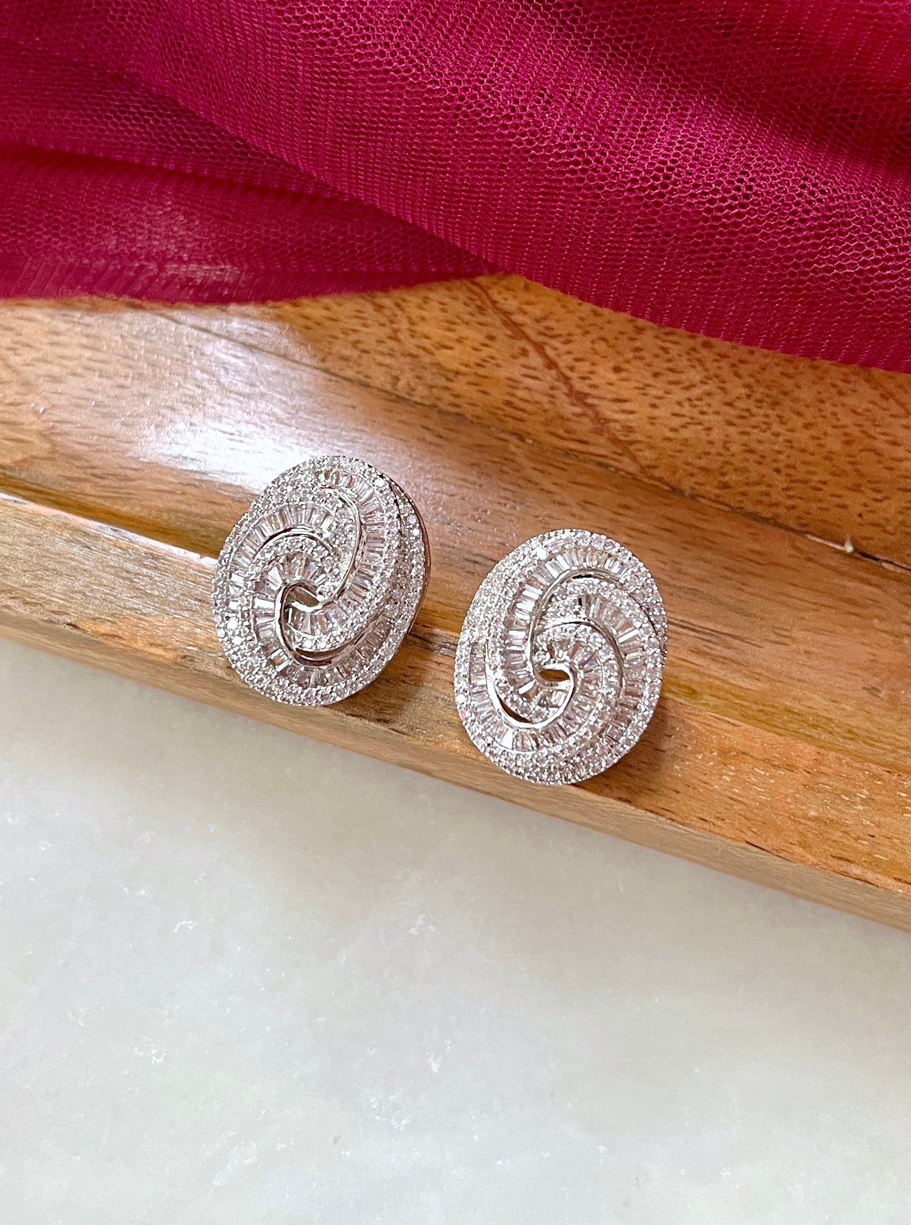 Stella Diamond Oval Studs