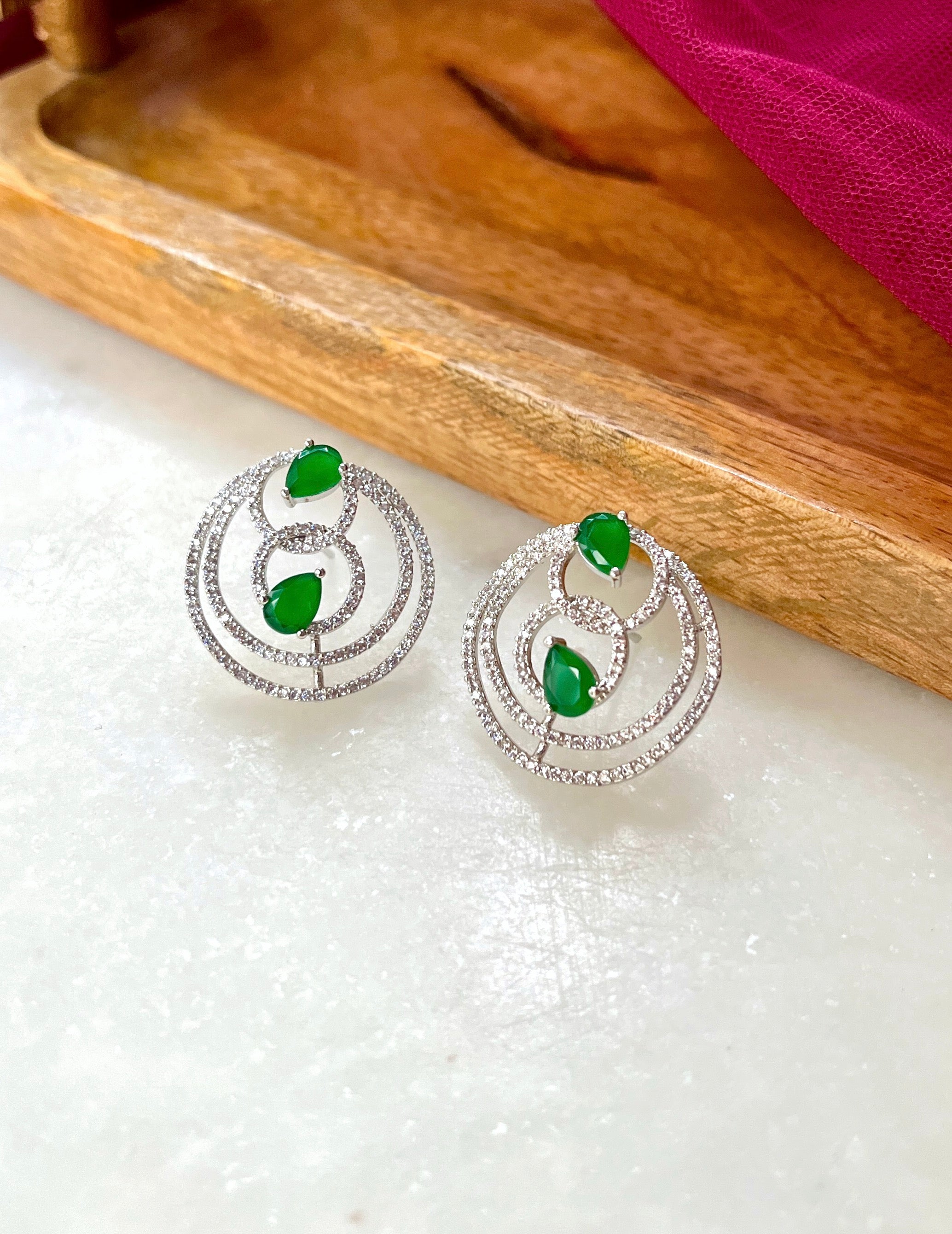 Circa Designer Diamond Stud Earrings