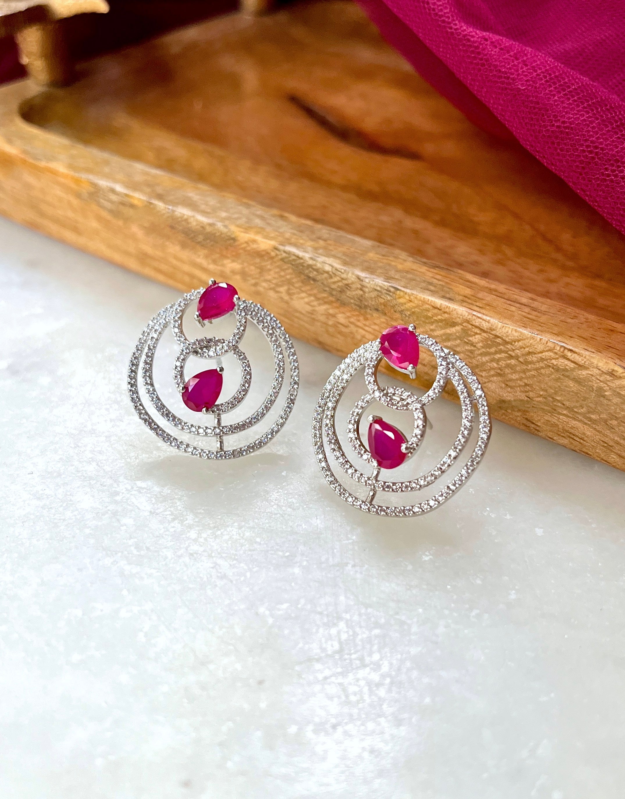 Circa Designer Diamond Stud Earrings