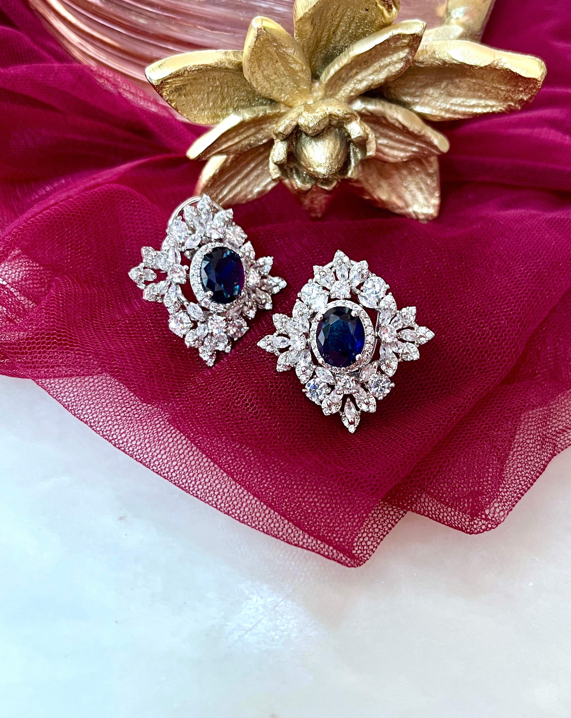 Luna Diamond Designer Studs