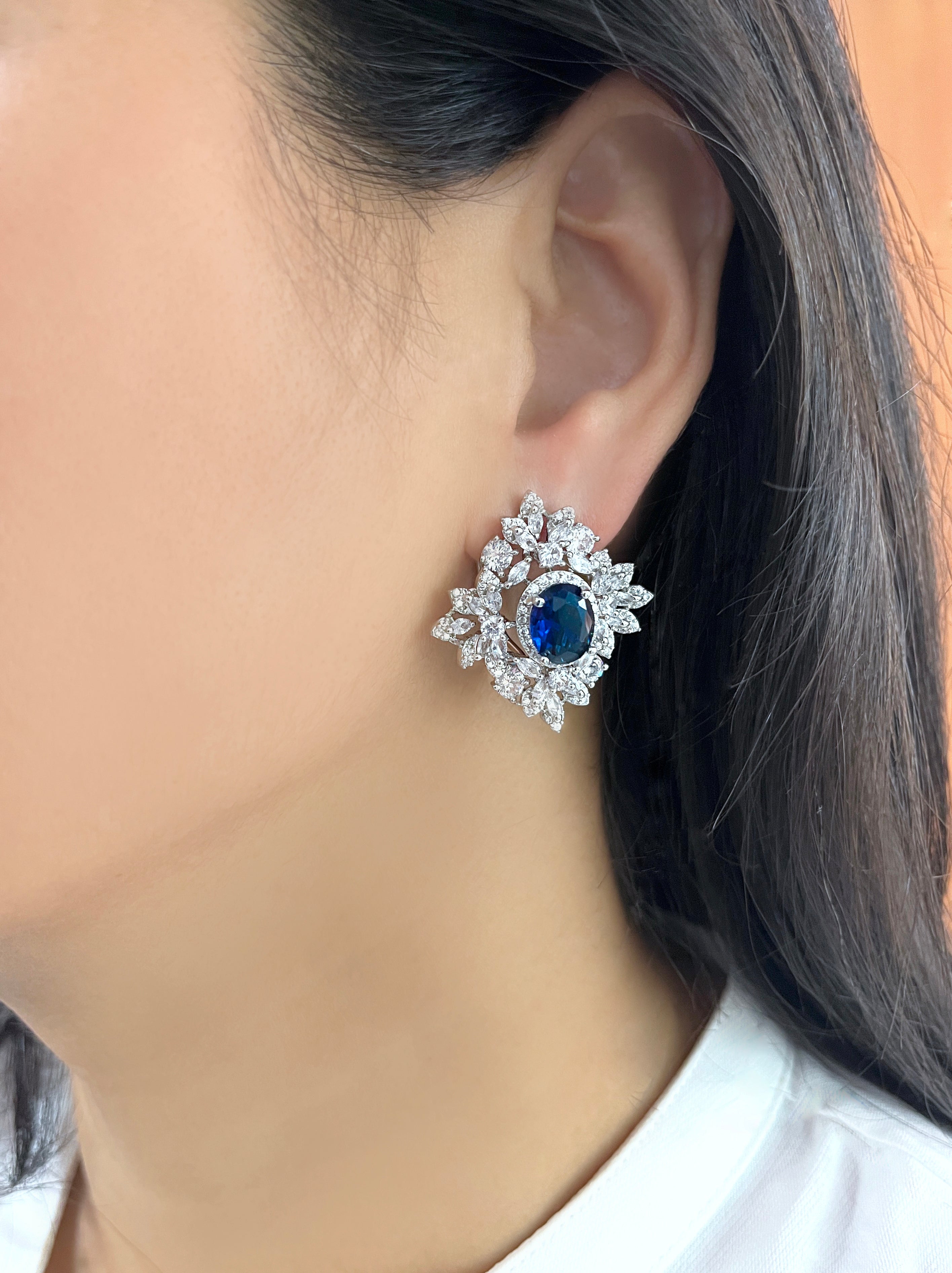 Luna Diamond Designer Studs