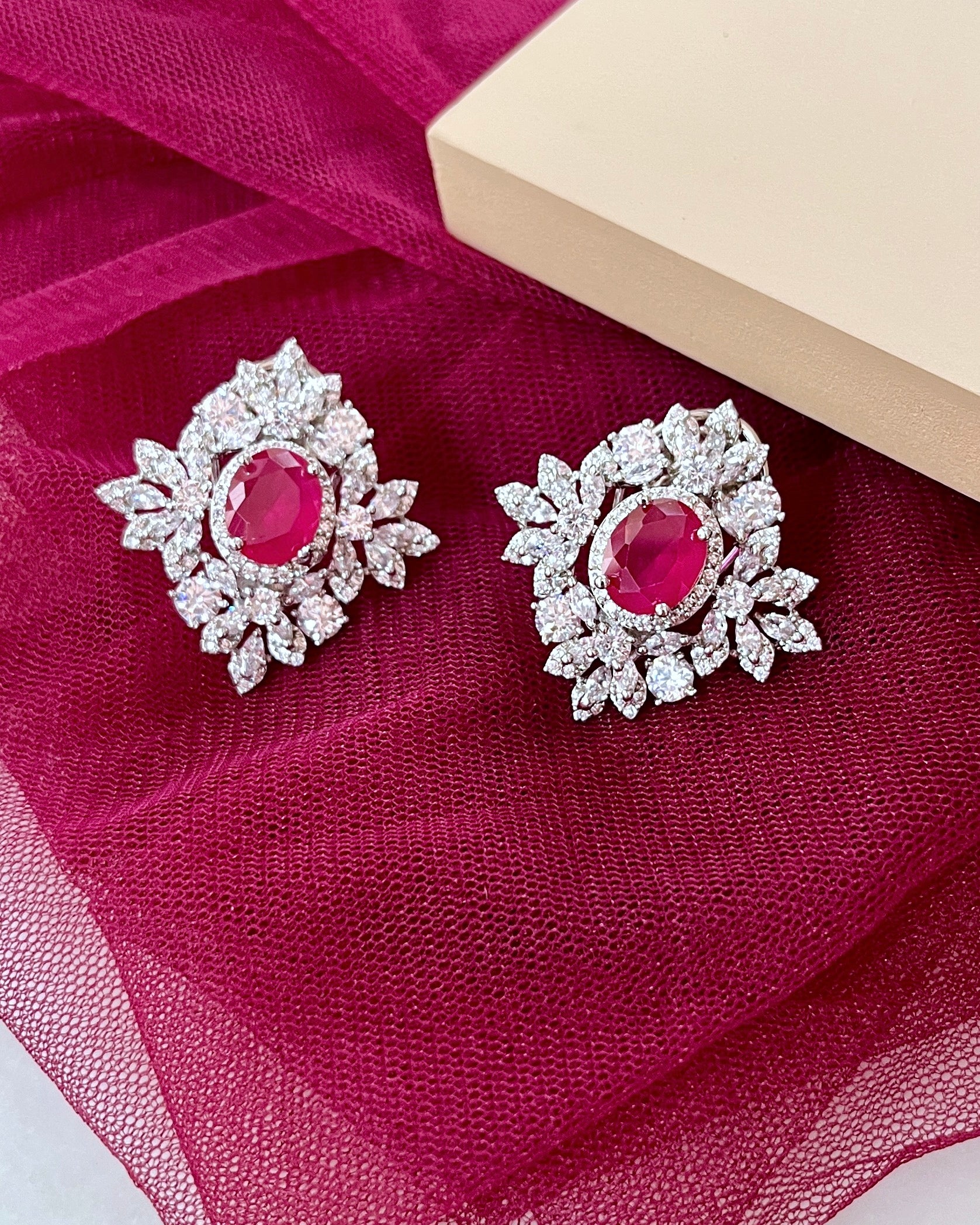 Luna Diamond Designer Studs