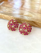 Amara Indian Dome Stud Earrings