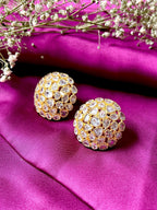 Amara Indian Dome Stud Earrings