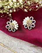 Faye Pearl & Diamond Designer Studs