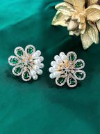 Faye Pearl & Diamond Designer Studs