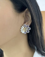Faye Pearl & Diamond Designer Studs