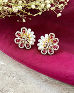 Faye Pearl & Diamond Designer Studs