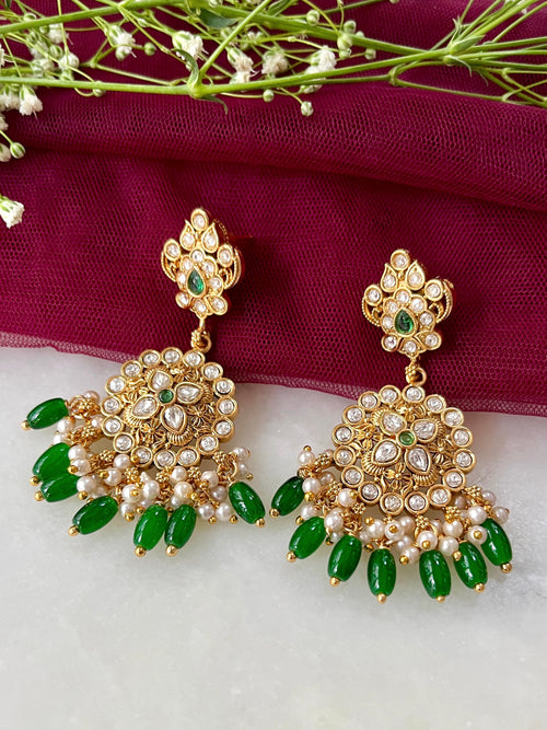 Aayra Polki Heritage Earrings