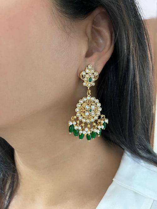 Aayra Polki Heritage Earrings