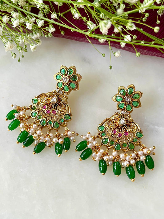 Urvi Designer Polki Earrings