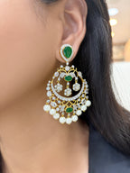 Vanya Diamond & Pearl Designer Chandbali