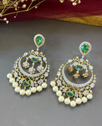 Vanya Diamond & Pearl Designer Chandbali