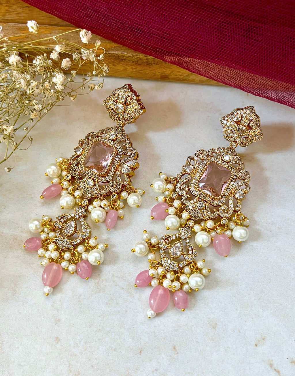 Anamika Ethnic Diamond Designer Earrings