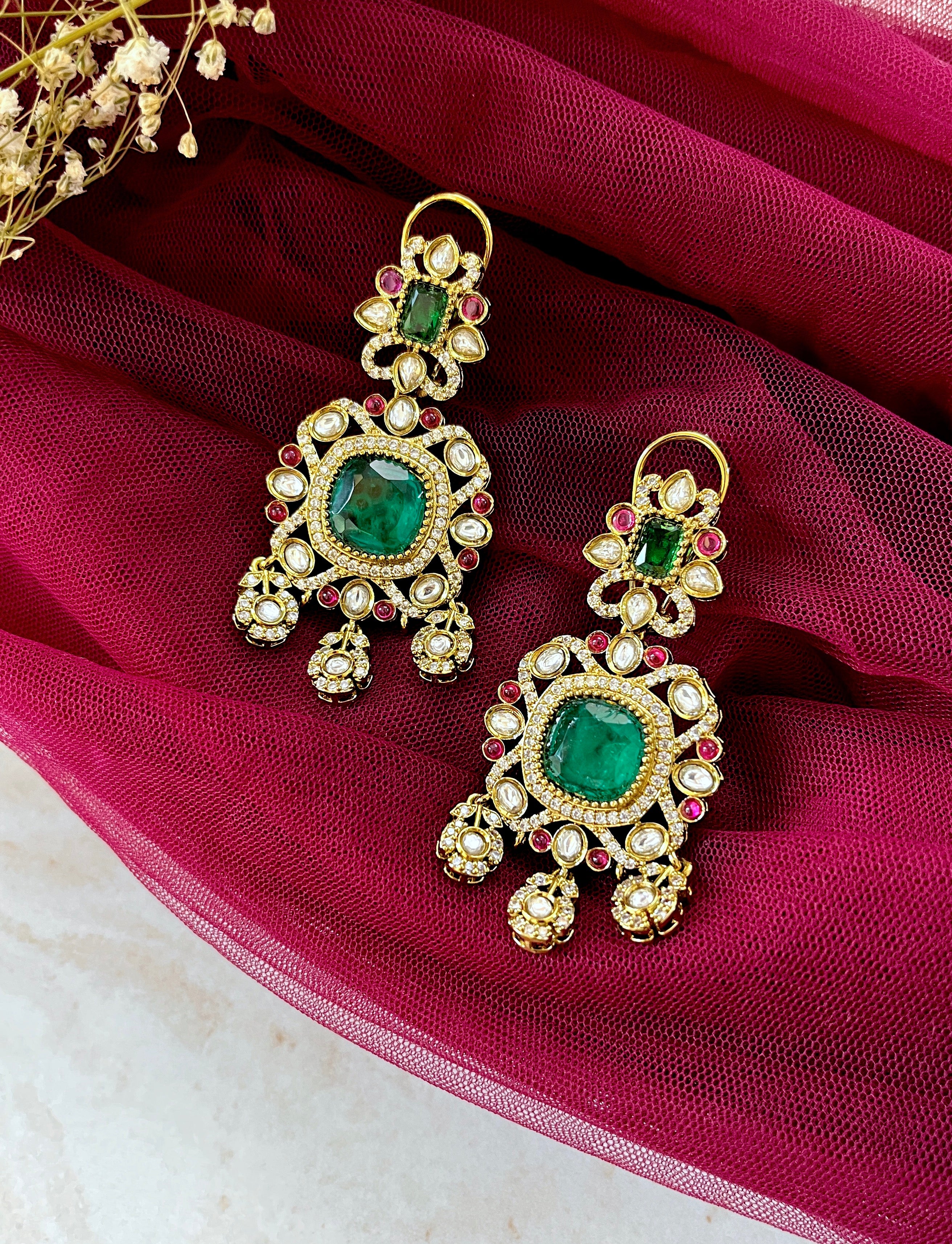 Amelia Polki Designer Earrings