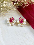 Emma Diamond & Baroque Pearl Designer Studs