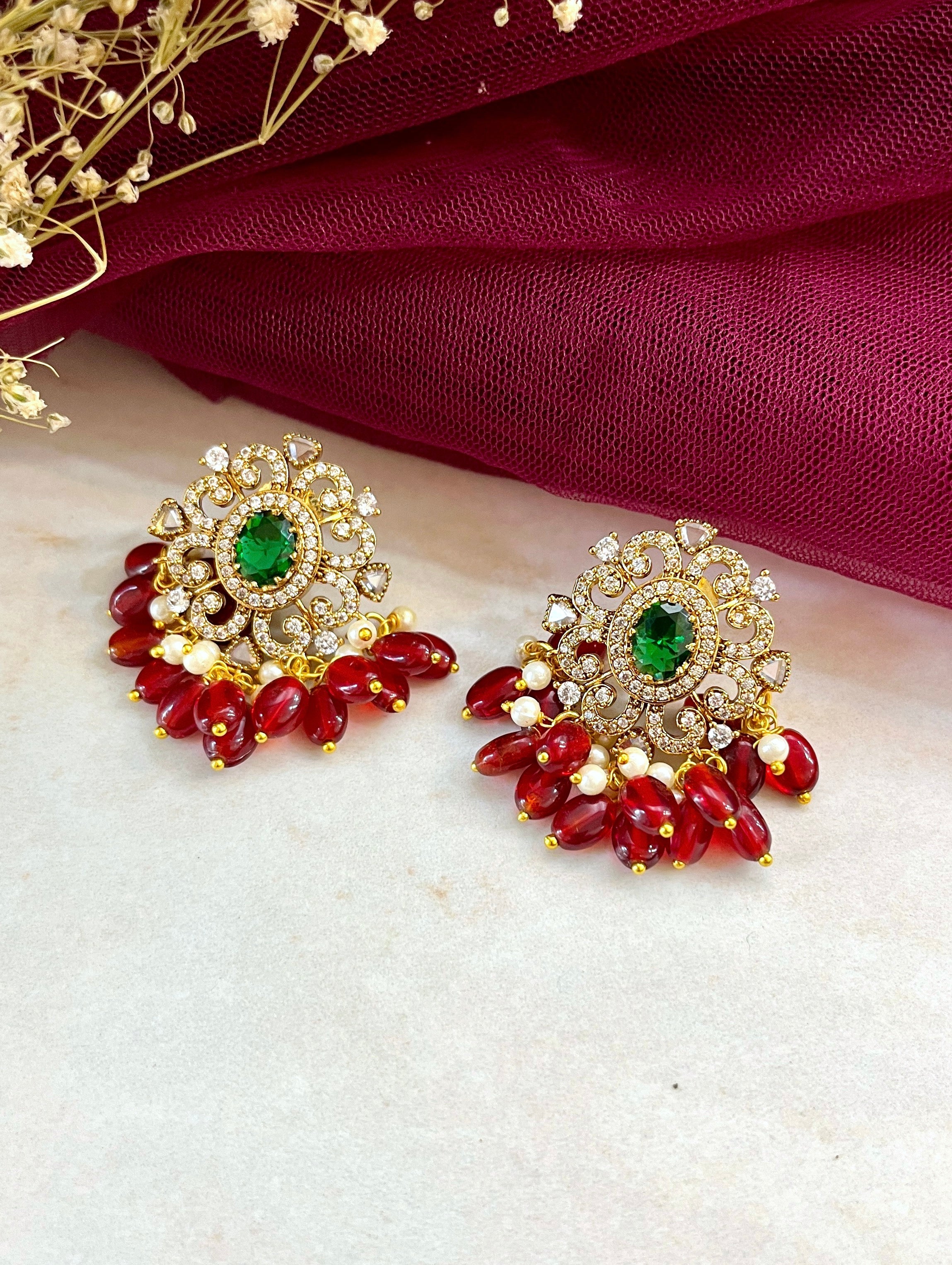 Umika Traditional Diamond Earrings