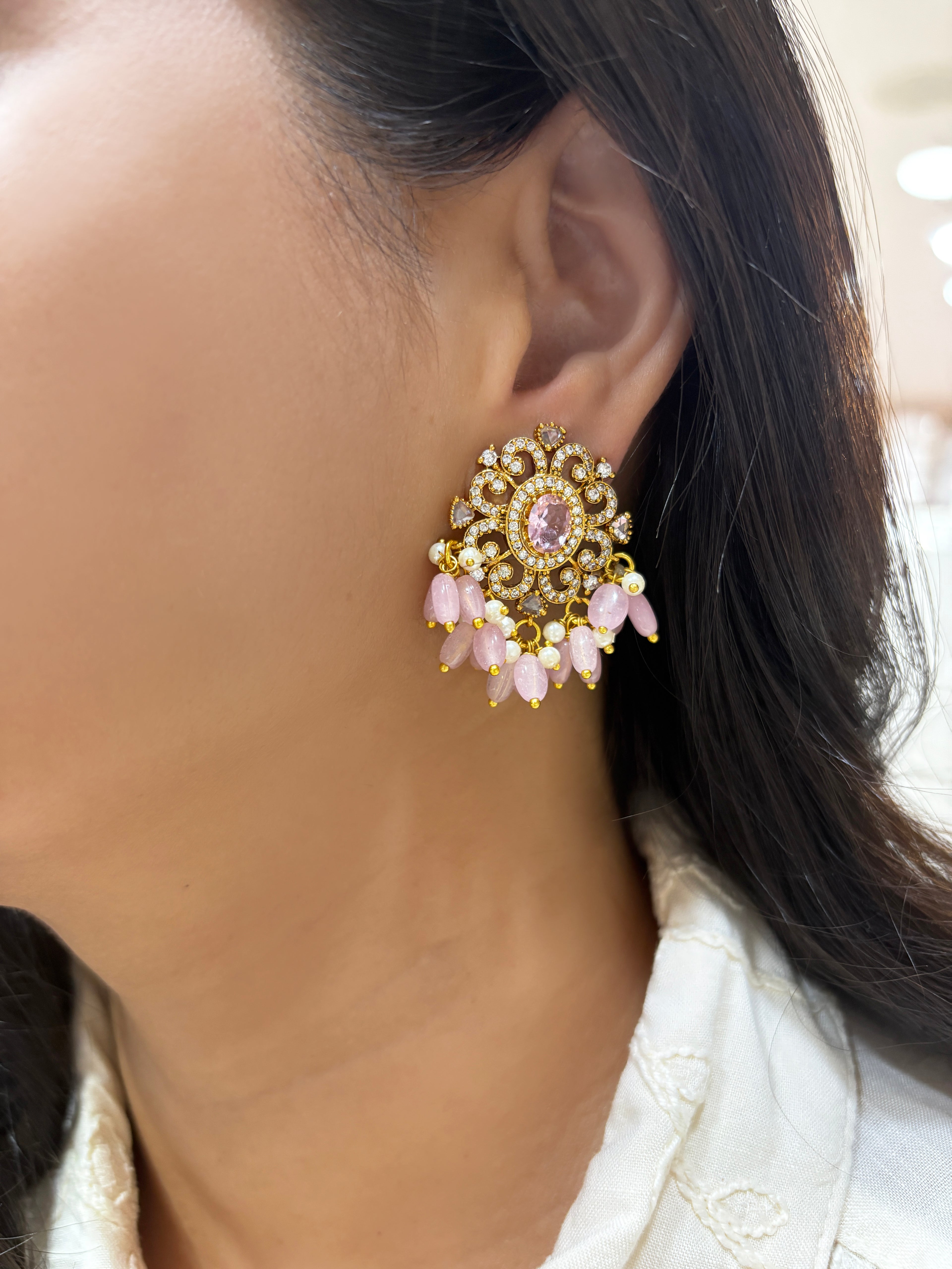 Umika Traditional Diamond Earrings