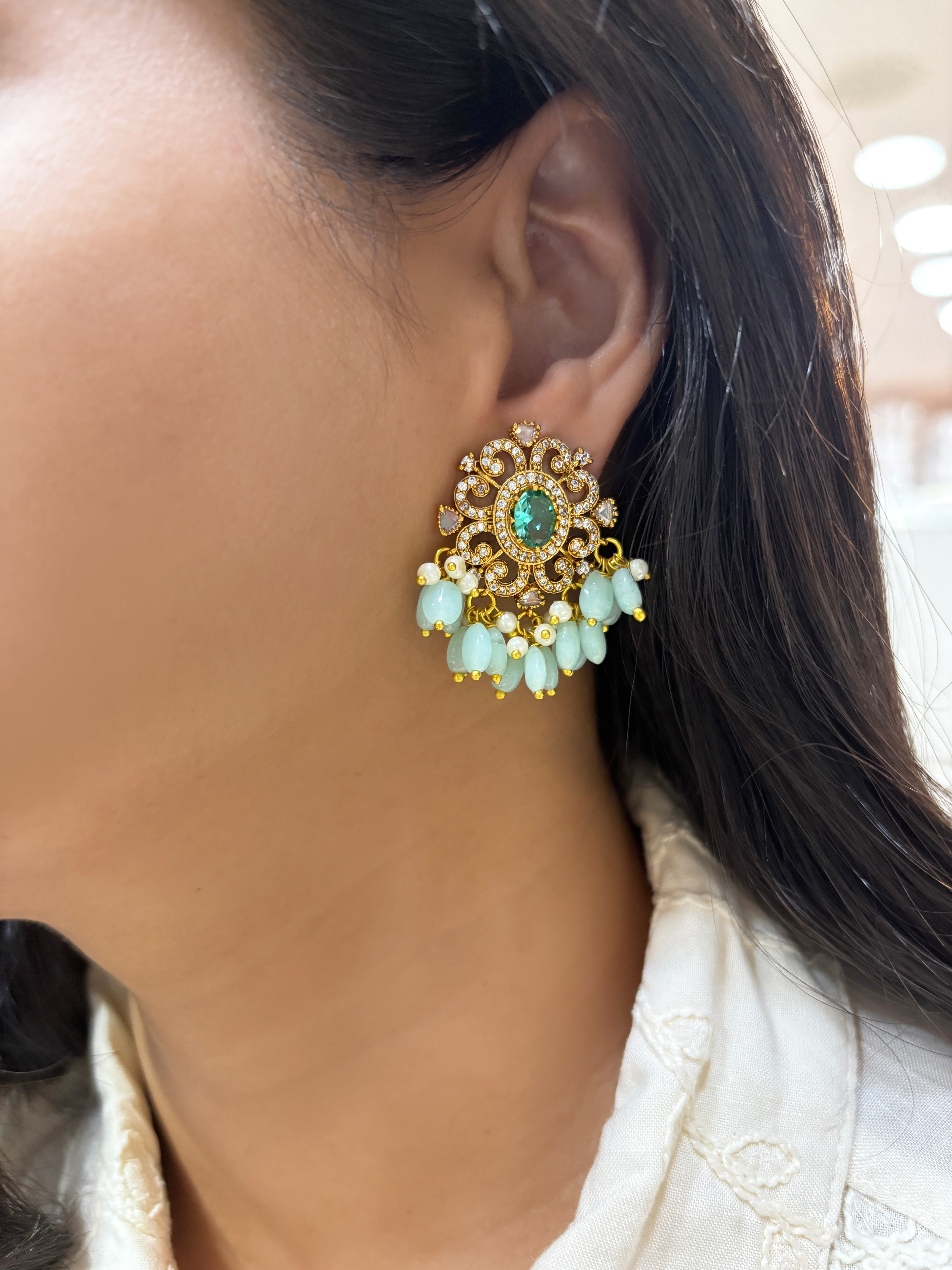 Umika Traditional Diamond Earrings
