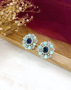Minty Contemporary Oval Studs