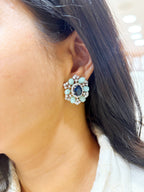 Minty Contemporary Oval Studs