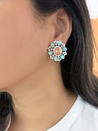 Minty Contemporary Oval Studs
