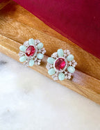 Minty Contemporary Oval Studs