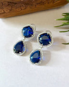 Cushion Drop Diamond Earrings