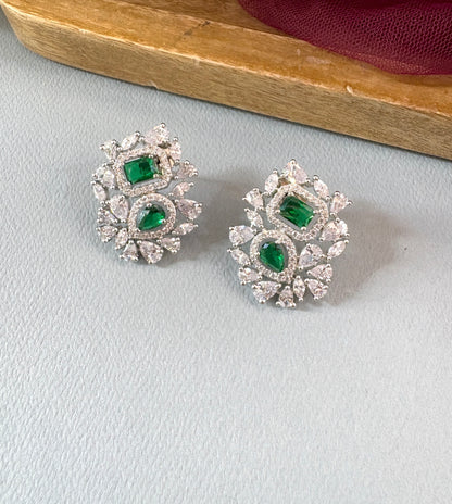 Gardenia Diamond Stud Earrings