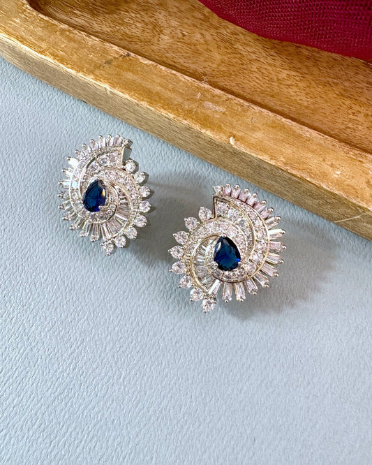 Swirl Designer Diamond Studs