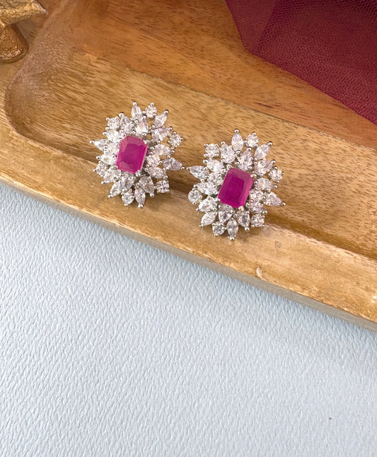 Somi Elegant Diamond Studs