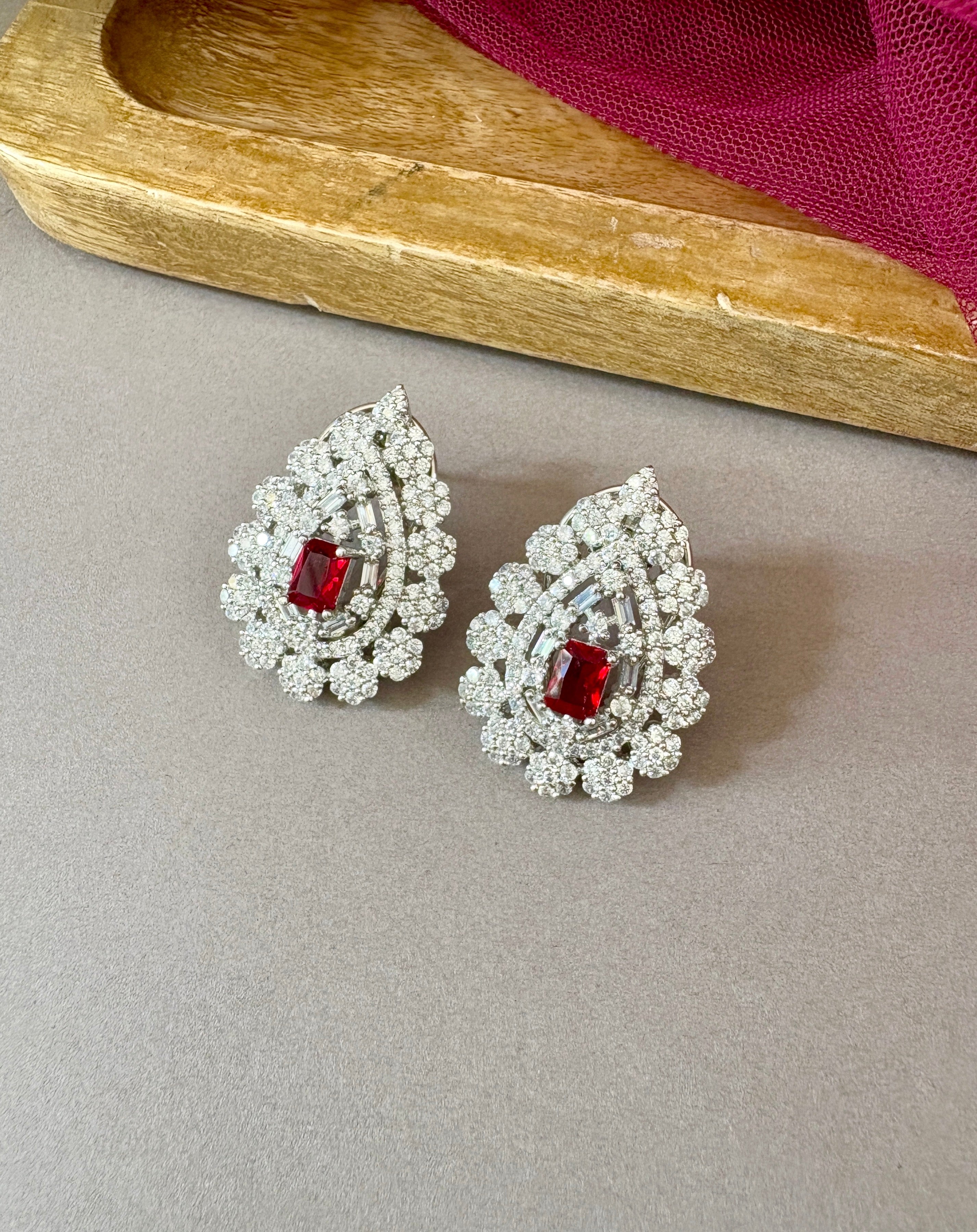 Rika Diamond Stud Earrings