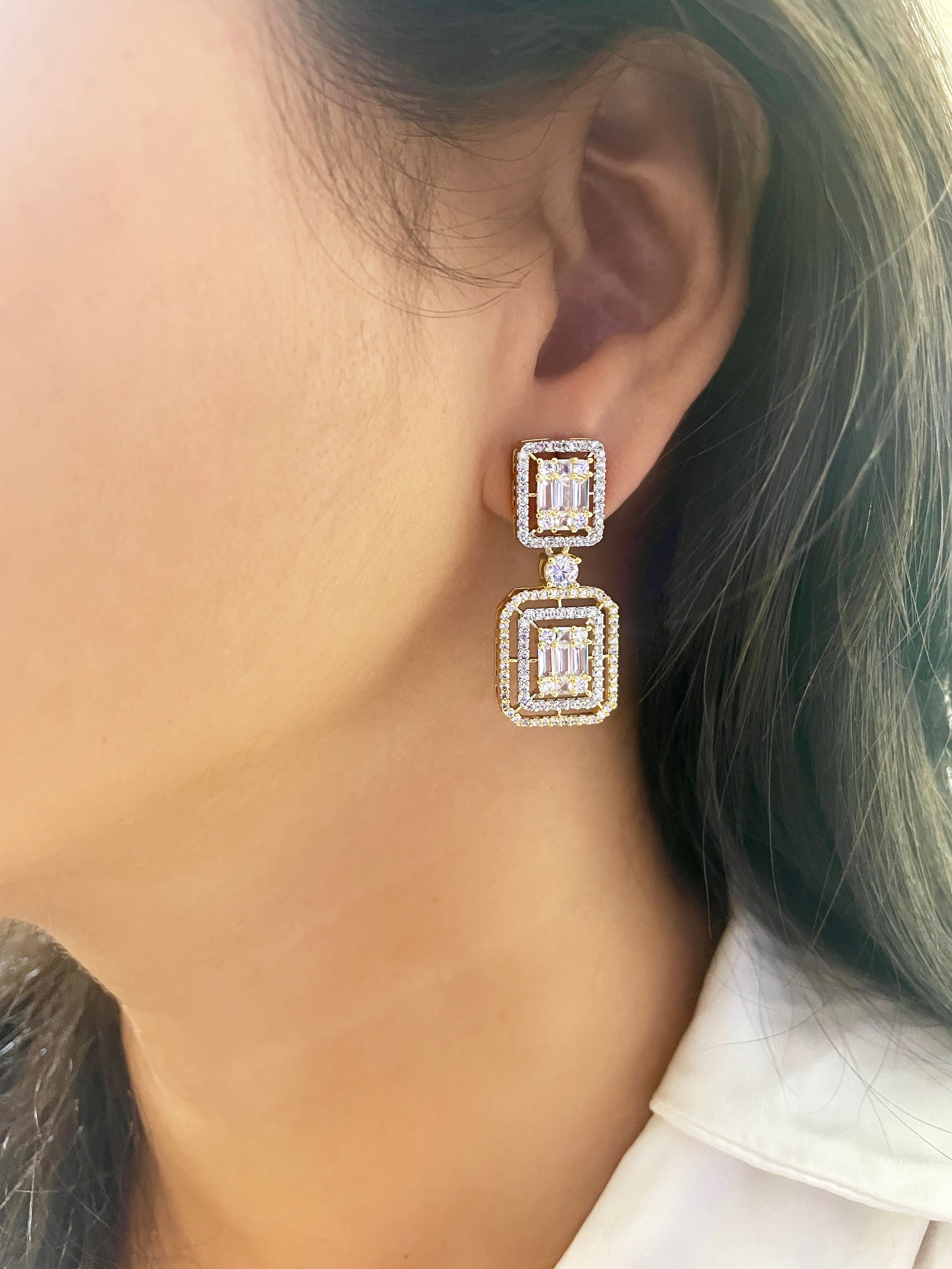 Lucy Elegant Diamond Earrings
