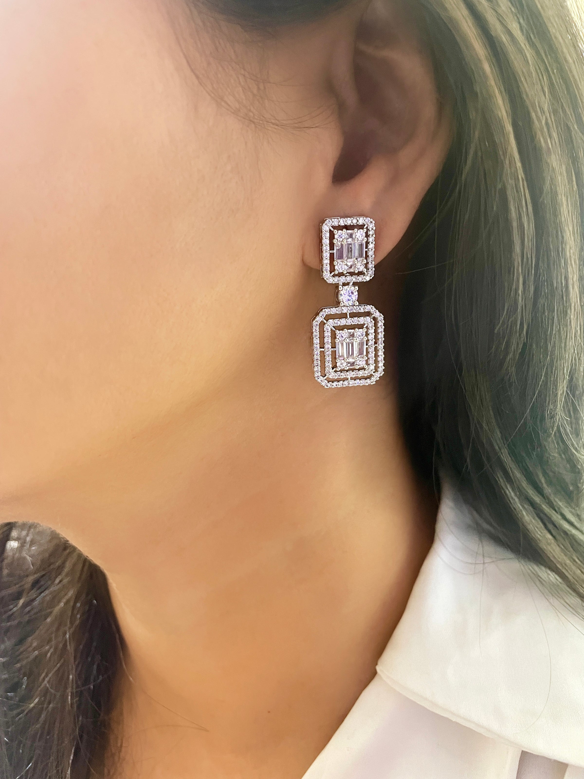 Lucy Elegant Diamond Earrings