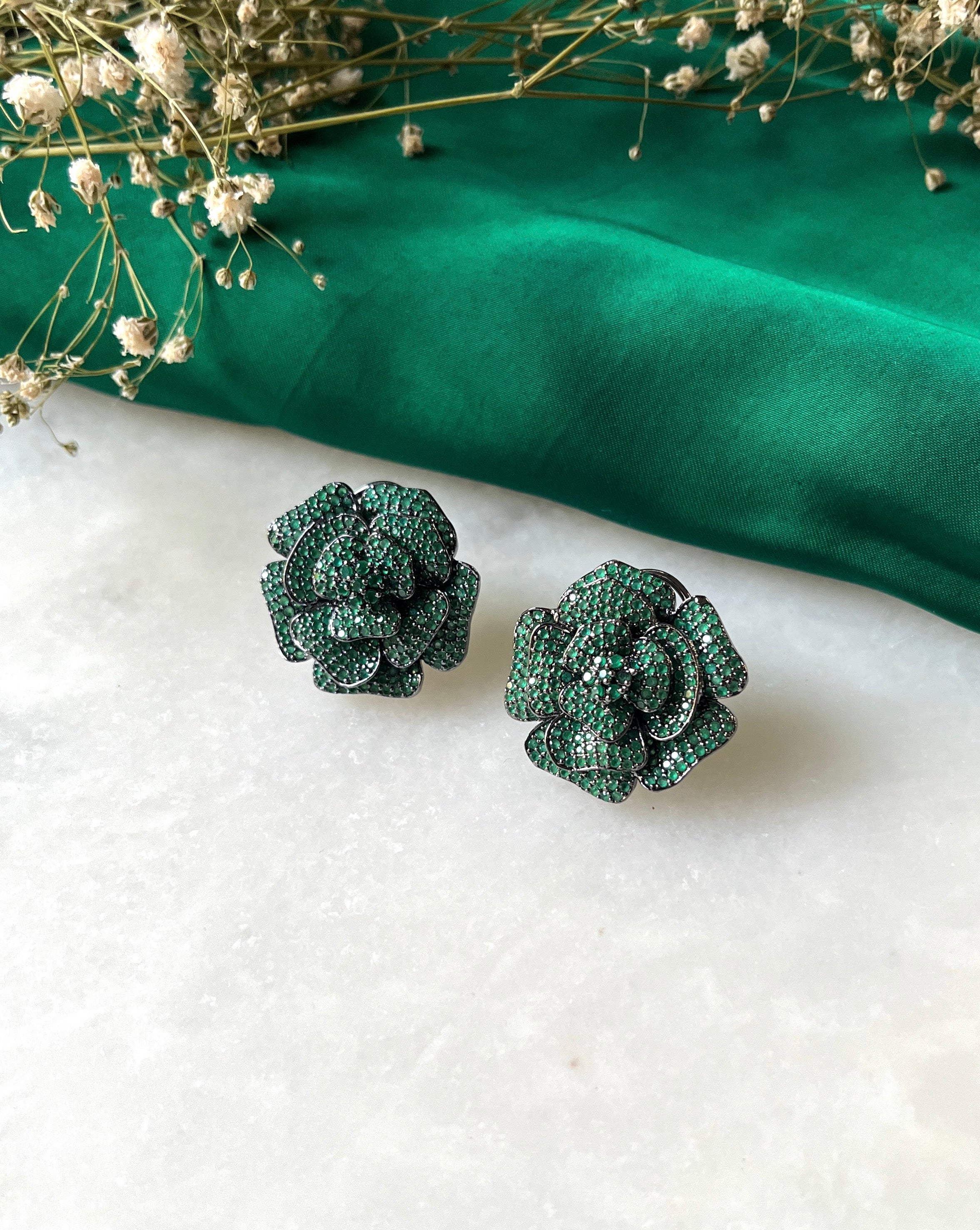 Rose Chic Floral Studs